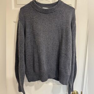 Aligne Crewneck Sweater, Grey Womens Sweater XL